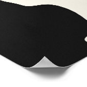 Cute Black en White Cat Poster (Hoek)