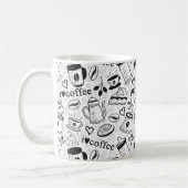 Cute Black en White Coffee Lovers I Love Coffee Koffiemok (Links)