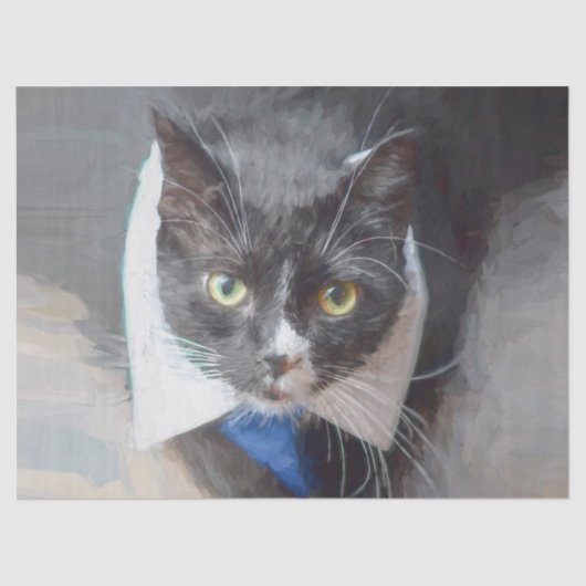 Cute Black en White Decoupage Tissuepapier (Voorkant)