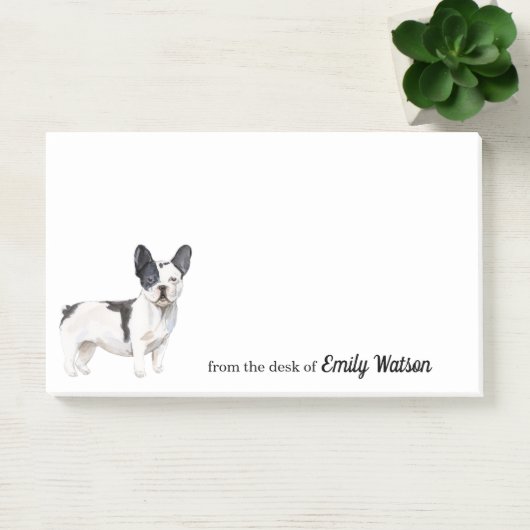 Cute Black en White French Bulldog Post-it® Notes (Kantoor)