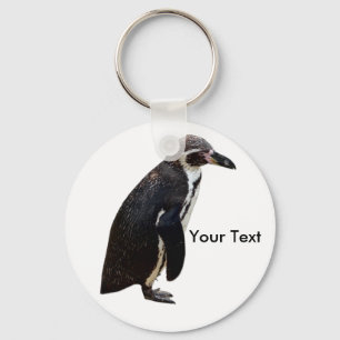 Cute Black en White Humboldt Penguin Keyring Sleutelhanger