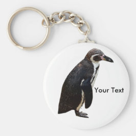 Cute Black en White Humboldt Penguin Keyring Sleutelhanger