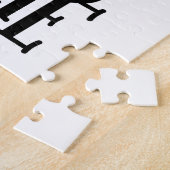 Cute Black en White Ik hou van alle katten thuis Legpuzzel (Zijkant)