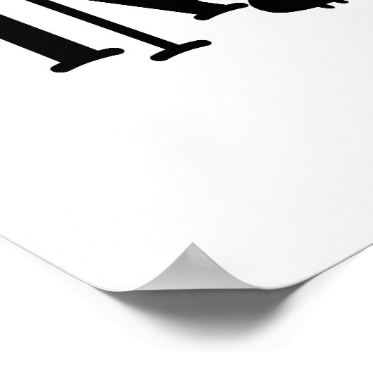 Cute Black en White Ik hou van alle katten thuis Poster (Hoek)