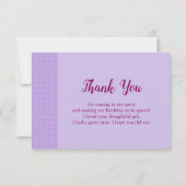 Cute Black en White Kitty Cat Waving Hallo Bedankkaart (Achterkant)