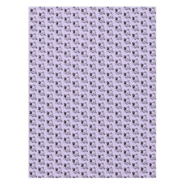 Cute Black en White Kitty Cat Waving Hallo Tafelkleed