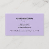 Cute Black en White Kitty Cat Waving Hallo Visitekaartje (Achterkant)