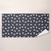 Cute Black en White Panda Cartoon Pattern Badhanddoek (Badhanddoek)