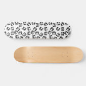 Cute Black en White Panda Cartoon Pattern Skateboard (Horizontaal)