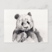 Cute Black en White Panda Illustration Briefkaart (Voorkant)