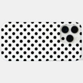 Cute Black en White Polka Dots Pattern Case-Mate iPhone Case (Achterkant (horizontaal))