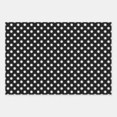 Cute Black en White Polka Dots Pattern Inpakpapier Vel (Voorkant 3)