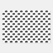 Cute Black en White Pumpkin Halloween Pattern Inpakpapier Vel (Voorkant 2)