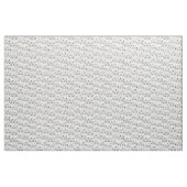 Cute Black en White Serene Cat Face Pattern Stof (Yard (91,4 cm))