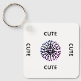 CUTE_ BLACK EN WHITE SLEUTELHANGER