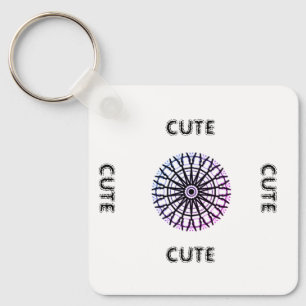 CUTE_ BLACK EN WHITE SLEUTELHANGER