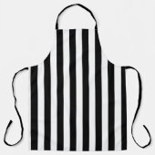 Cute Black en White Stripe Pattern Schort (Voorkant)