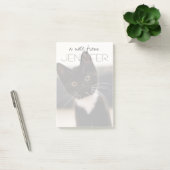 Cute Black en White Tuxedo Kitten Post-it® Notes (Kantoor)