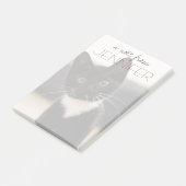 Cute Black en White Tuxedo Kitten Post-it® Notes (Schuin)