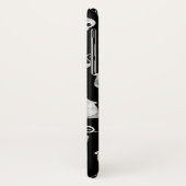 Cute Black en White Waterverf Ghosts Halloween Case-Mate iPhone Case (Achterkant/links)