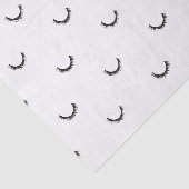 Cute Black Eyelashes Make-up Pattern Tissue Paper Tissuepapier (Detail)