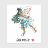 Cute Black Fairy Sticker (Vel)