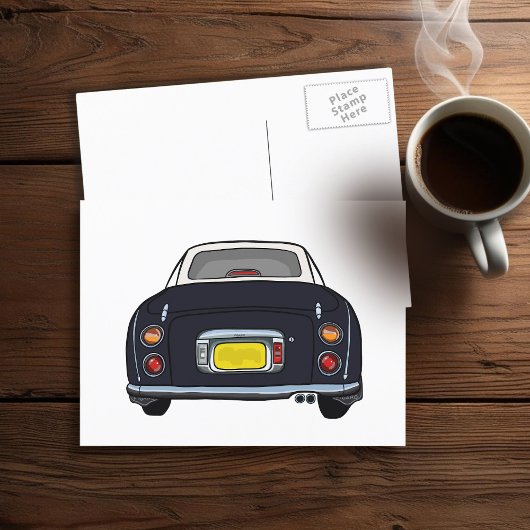 Cute Black Figaro Car Briefkaart