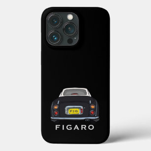 Cute Black Figaro Car Monogram Case-Mate iPhone Case