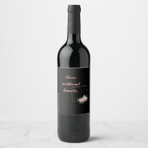 Cute Black Flowers, hou van een citaat