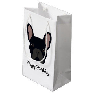 Cute Black Franse Bulldog Face Klein Cadeauzakje
