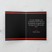 Cute Black Funny Chicken Cake en Gifts Birthday Kaart (Binnen)