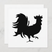 Cute Black geluksrooster (Voorkant / Achterkant)