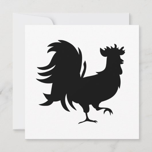 Cute Black geluksrooster (Voorkant)