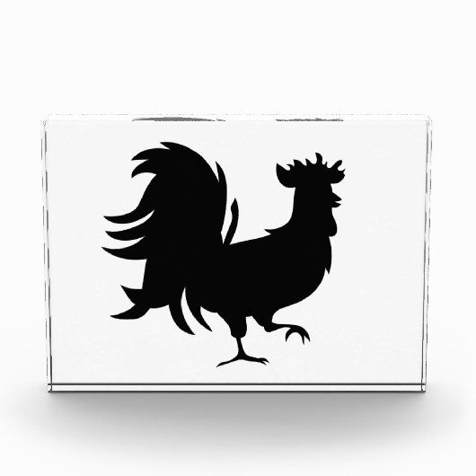 Cute Black geluksrooster Fotoblokken (Voorkant)