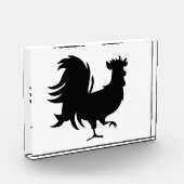 Cute Black geluksrooster Fotoblokken (Links)