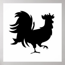 Cute Black geluksrooster