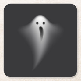 Cute Black Ghost Kartonnen Onderzetters