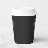 Cute Black Ghost Papieren Bekers (Links)