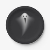 Cute Black Ghost Papieren Bordje (Voorkant)
