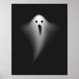 Cute Black Ghost Poster
