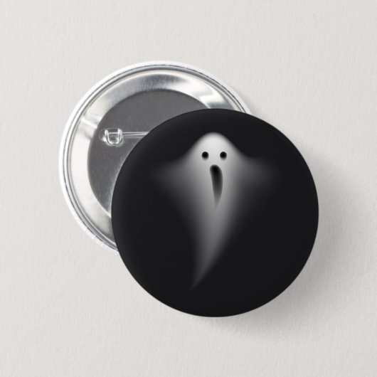 Cute Black Ghost Ronde Button 5,7 Cm (Voorkant /achterkant)