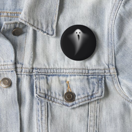 Cute Black Ghost Ronde Button 5,7 Cm (In situ)