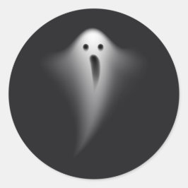 Cute Black Ghost Ronde Sticker