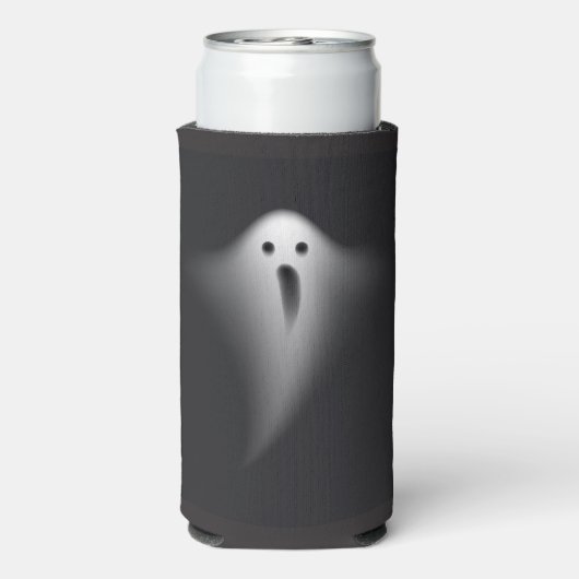 Cute Black Ghost Seltzer Blikjeskoeler (Seltzer Achterkant)