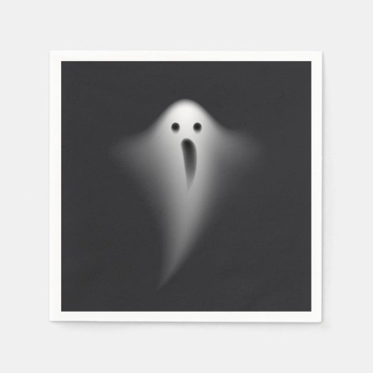 Cute Black Ghost Servet (Voorkant)