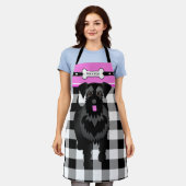 Cute Black Giant of Standard Schnauzer Apron Schort (Gedragen)