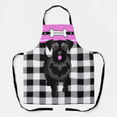 Cute Black Giant of Standard Schnauzer Apron Schort (Voorkant)