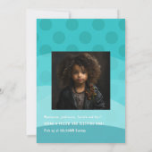 Cute Black Girl Spa Sleepover Birthday Foto Kaart (Achterkant)