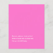 Cute Black Girl Spa Sleepover Birthday Party Flyer (Achterkant)