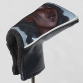 Cute Black Gothic Girl Golfheadcover (3/4 voorkant)